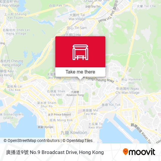 廣播道9號 No.9 Broadcast Drive map