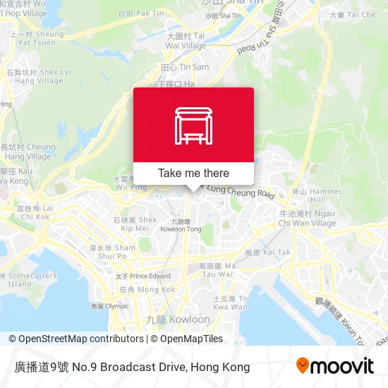 廣播道9號 No.9 Broadcast Drive map