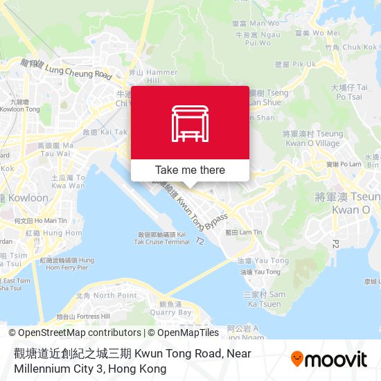 觀塘道近創紀之城三期 Kwun Tong Road, Near Millennium City 3 map