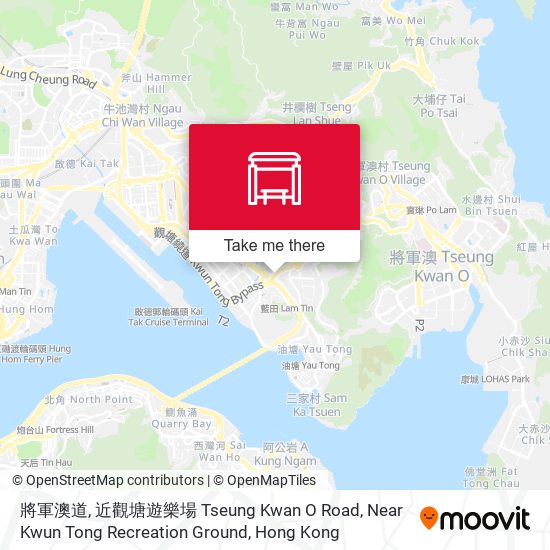 將軍澳道近觀塘遊樂場 Tseung Kwan O Road, Near Kwun Tong Recreation Ground map