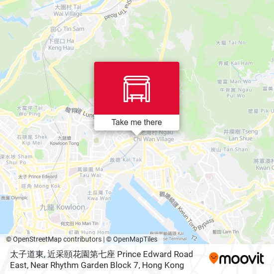 太子道東近采頤花園第七座 Prince Edward Road East, Near Rhythm Garden Block 7 map