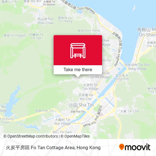火炭平房區 Fo Tan Cottage Area map