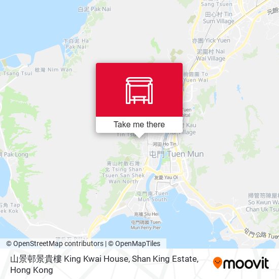 山景邨景貴樓 King Kwai House, Shan King Estate map