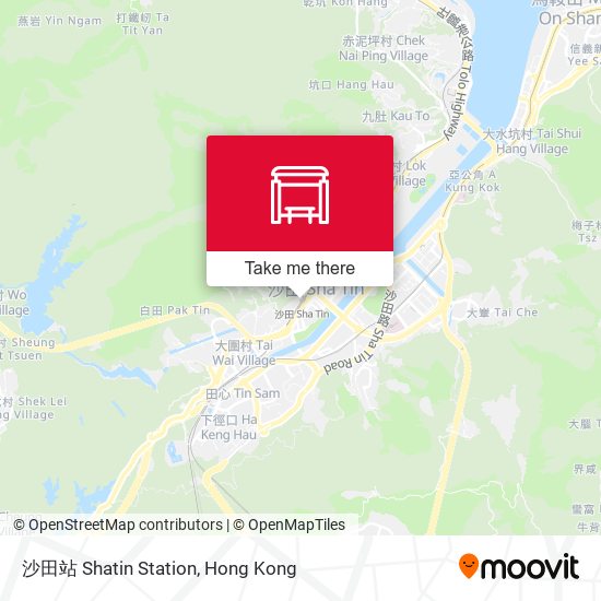 沙田站 Shatin Station map