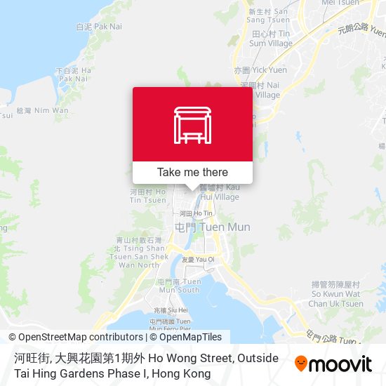 河旺街, 大興花園第1期外 Ho Wong Street, Outside Tai Hing Gardens Phase I map