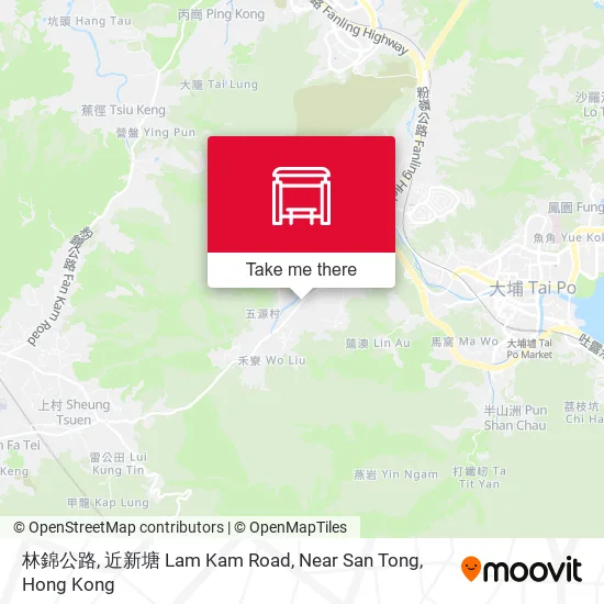 林錦公路, 近新塘 Lam Kam Road, Near San Tong地圖