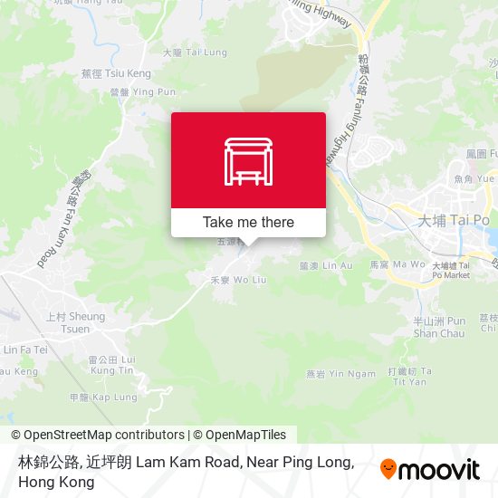 林錦公路, 近坪朗 Lam Kam Road, Near Ping Long map