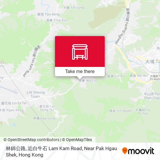 林錦公路, 近白牛石 Lam Kam Road, Near Pak Hgau Shek map