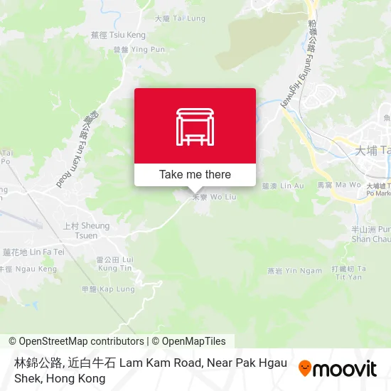 林錦公路, 近白牛石 Lam Kam Road, Near Pak Hgau Shek map