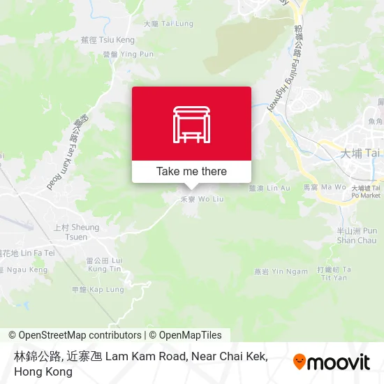林錦公路, 近寨乪 Lam Kam Road, Near Chai Kek map