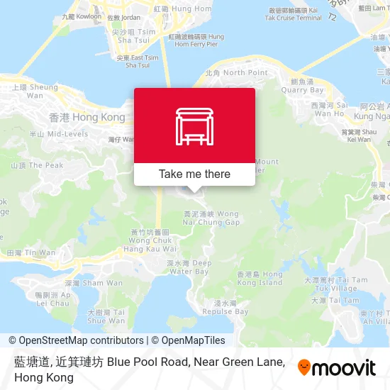 藍塘道, 近箕璉坊 Blue Pool Road, Near Green Lane map