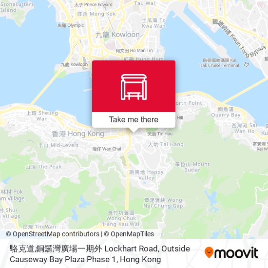 駱克道,銅鑼灣廣場一期外 Lockhart Road, Outside Causeway Bay Plaza Phase 1 map