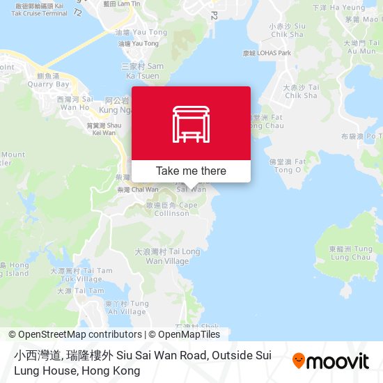 小西灣道, 瑞隆樓外 Siu Sai Wan Road, Outside Sui Lung House地圖