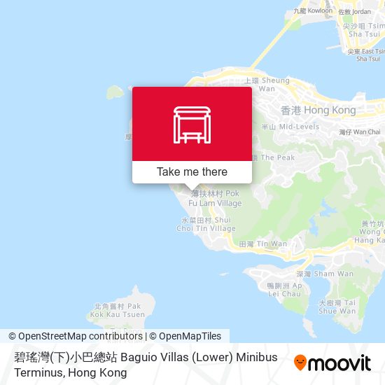 碧瑤灣(下)小巴總站 Baguio Villas (Lower) Minibus Terminus map