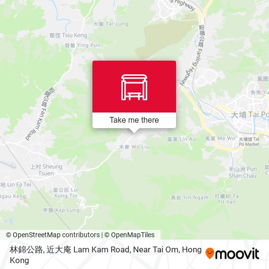 林錦公路, 近大庵 Lam Kam Road, Near Tai Om map