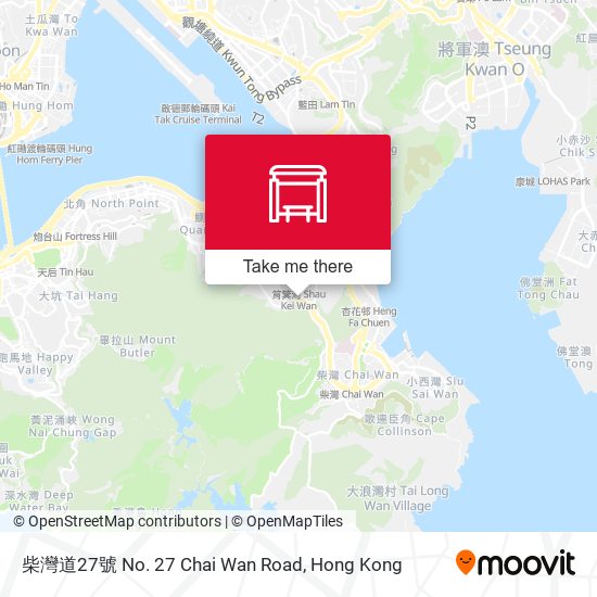柴灣道27號 No. 27 Chai Wan Road map