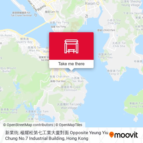 新業街, 楊耀松第七工業大廈對面 Opposite Yeung Yiu Chung No.7 Industrial Building map