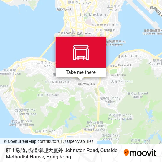 莊士敦道, 循道衛理大廈外 Johnston Road, Outside Methodist House map