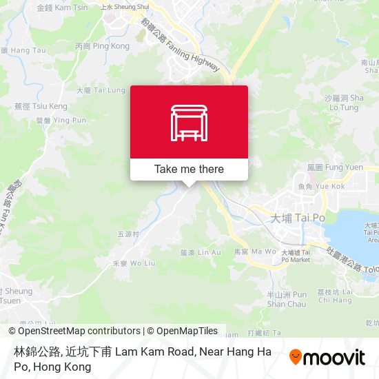 林錦公路, 近坑下甫 Lam Kam Road, Near Hang Ha Po map