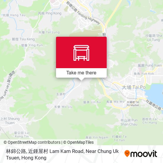 林錦公路, 近鍾屋村 Lam Kam Road, Near Chung Uk Tsuen map