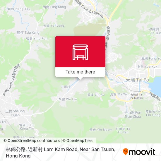 林錦公路, 近新村 Lam Kam Road, Near San Tsuen map