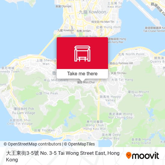 大王東街3-5號 No. 3-5 Tai Wong Street East map