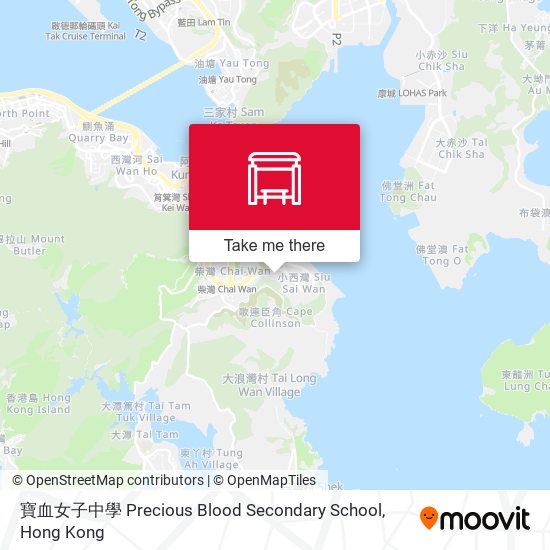 寶血女子中學  Precious Blood Secondary School map
