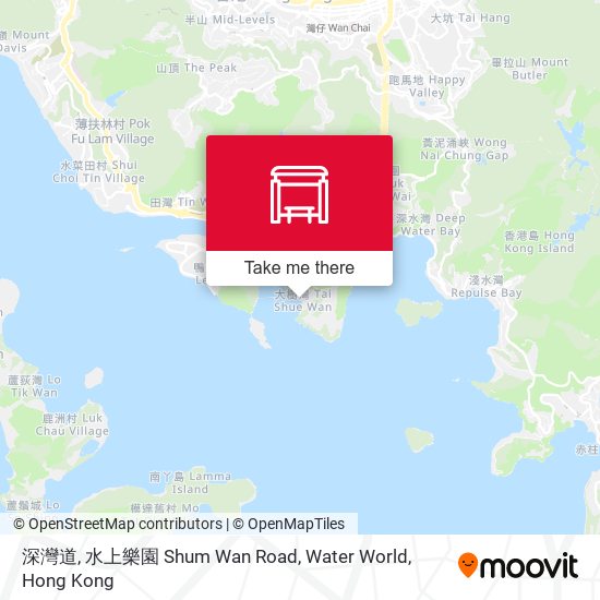 深灣道, 水上樂園 Shum Wan Road, Water World map