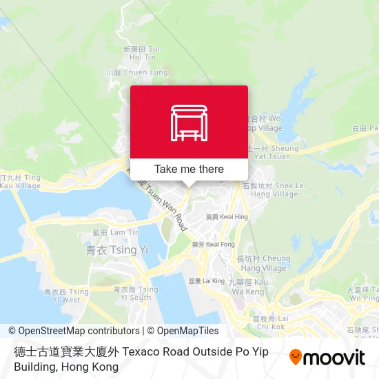 德士古道寶業大廈外 Texaco Road Outside Po Yip Building map