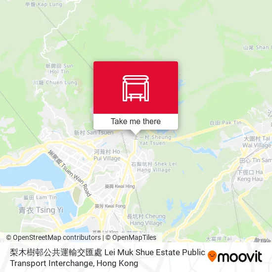 梨木樹邨公共運輸交匯處 Lei Muk Shue Estate Public Transport Interchange地圖