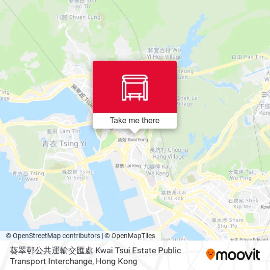 葵翠邨公共運輸交匯處 Kwai Tsui Estate Public Transport Interchange地圖