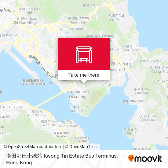 廣田邨巴士總站 Kwong Tin Estate Bus Terminus map