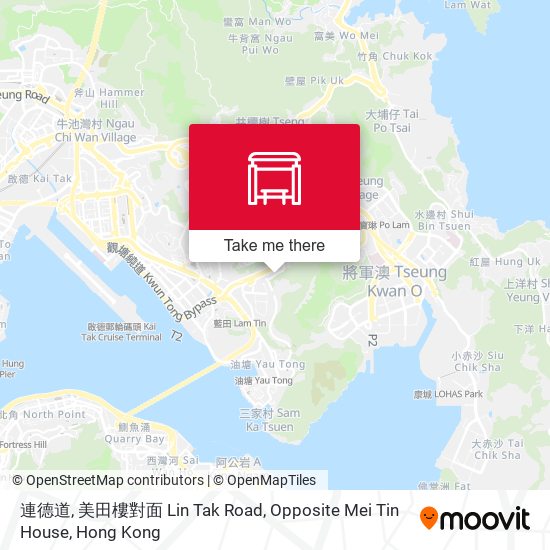連德道, 美田樓對面 Lin Tak Road, Opposite Mei Tin House map