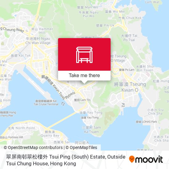 翠屏南邨翠松樓外 Tsui Ping (South) Estate, Outside Tsui Chung House map