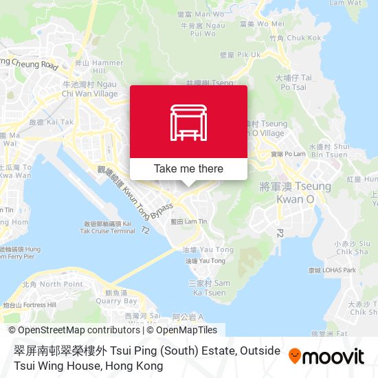 翠屏南邨翠榮樓外 Tsui Ping (South) Estate, Outside Tsui Wing House map
