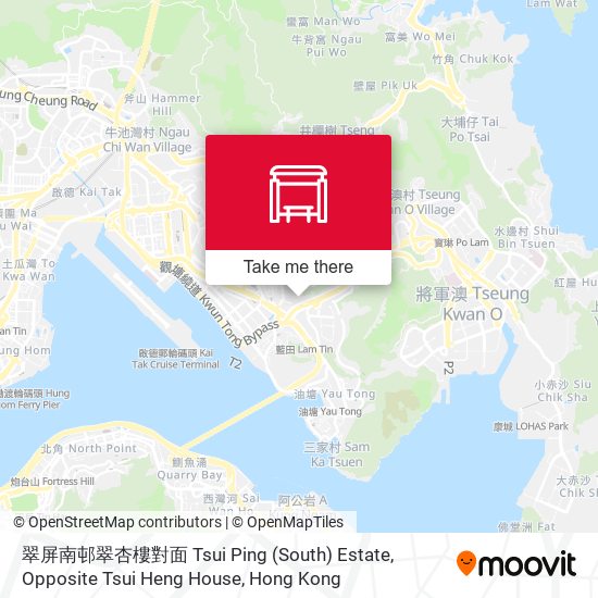 翠屏南邨翠杏樓對面 Tsui Ping (South) Estate, Opposite Tsui Heng House map