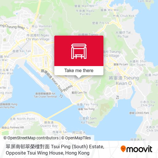 翠屏南邨翠榮樓對面 Tsui Ping (South) Estate, Opposite Tsui Wing House map