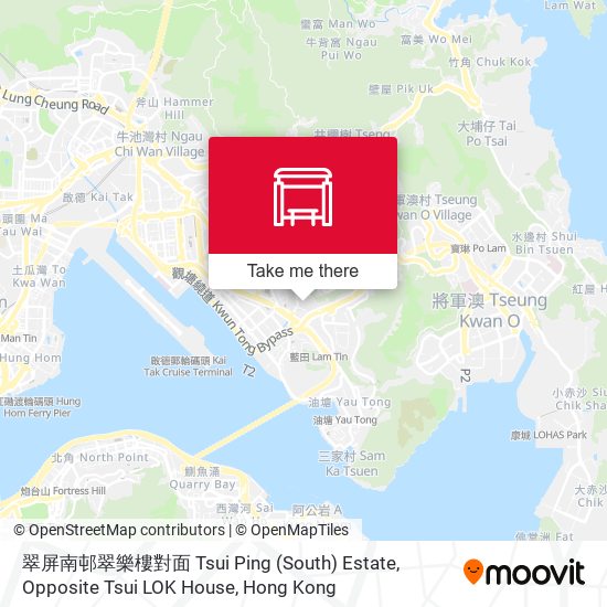 翠屏南邨翠樂樓對面 Tsui Ping (South) Estate, Opposite Tsui LOK House map