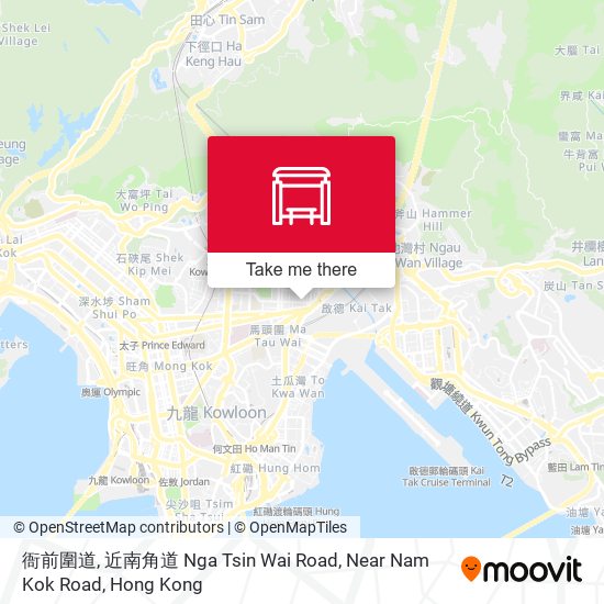 衙前圍道, 近南角道 Nga Tsin Wai Road, Near Nam Kok Road map