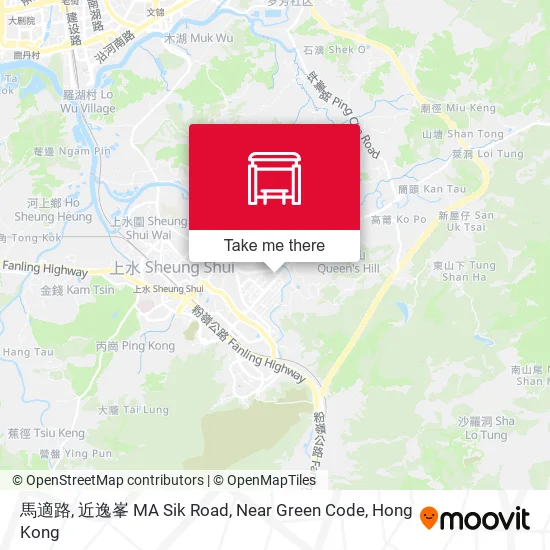 馬適路, 近逸峯 MA Sik Road, Near Green Code map