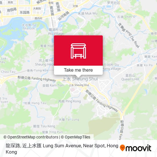 龍琛路, 近上水匯 Lung Sum Avenue, Near Spot map