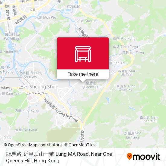 龍馬路, 近皇后山一號 Lung MA Road, Near One Queens Hill map