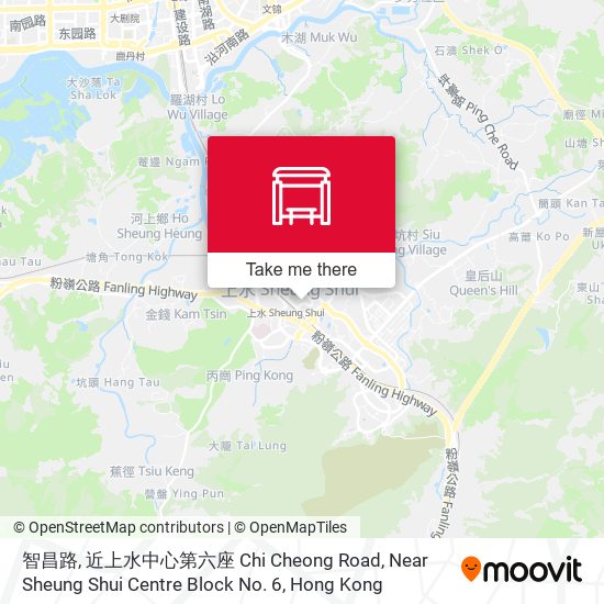 智昌路, 近上水中心第六座 Chi Cheong Road, Near Sheung Shui Centre Block No. 6 map