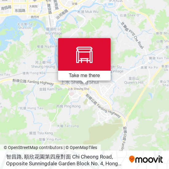 智昌路, 順欣花園第四座對面 Chi Cheong Road, Opposite Sunningdale Garden Block No. 4 map