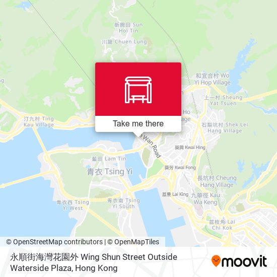 永順街海灣花園外 Wing Shun Street Outside Waterside Plaza map