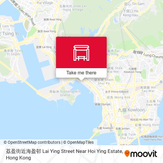荔盈街近海盈邨 Lai Ying Street Near Hoi Ying Estate map