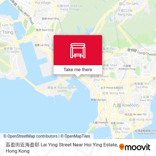 荔盈街近海盈邨 Lai Ying Street Near Hoi Ying Estate map
