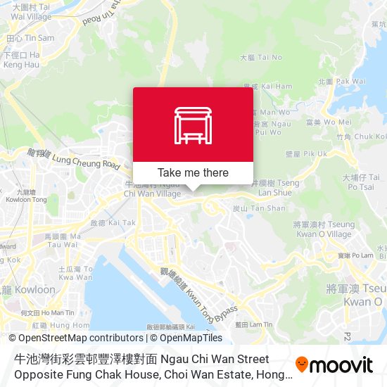 牛池灣街彩雲邨豐澤樓對面 Ngau Chi Wan Street Opposite Fung Chak House, Choi Wan Estate map