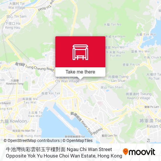 牛池灣街彩雲邨玉宇樓對面 Ngau Chi Wan Street Opposite Yok Yu House Choi Wan Estate map