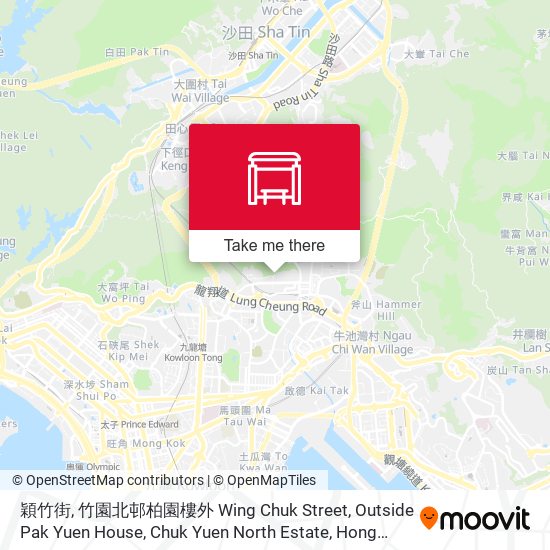 穎竹街, 竹園北邨柏園樓外 Wing Chuk Street, Outside Pak Yuen House, Chuk Yuen North Estate map